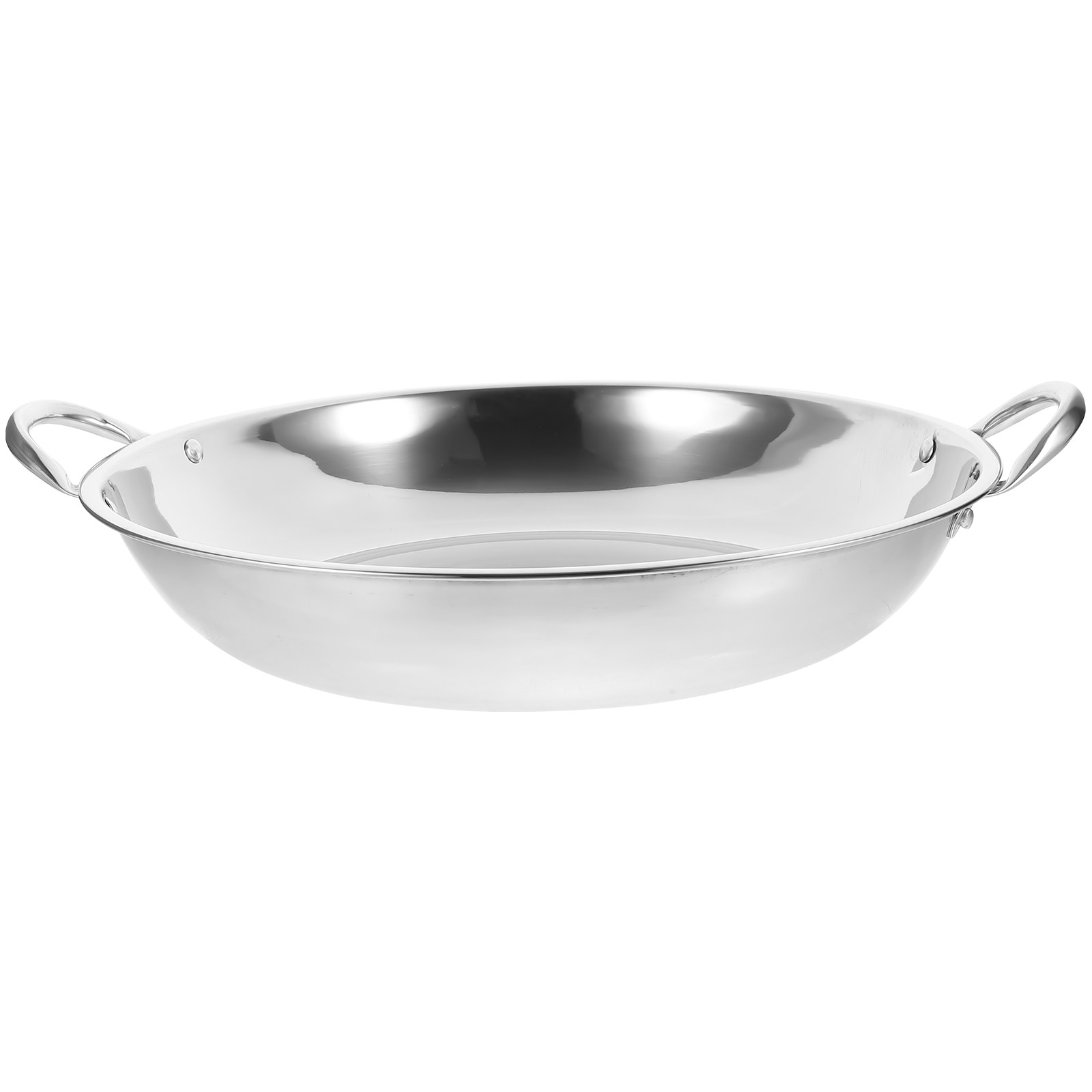 Camping Cooking Wok - Panela Wok de Aço Inoxidável com