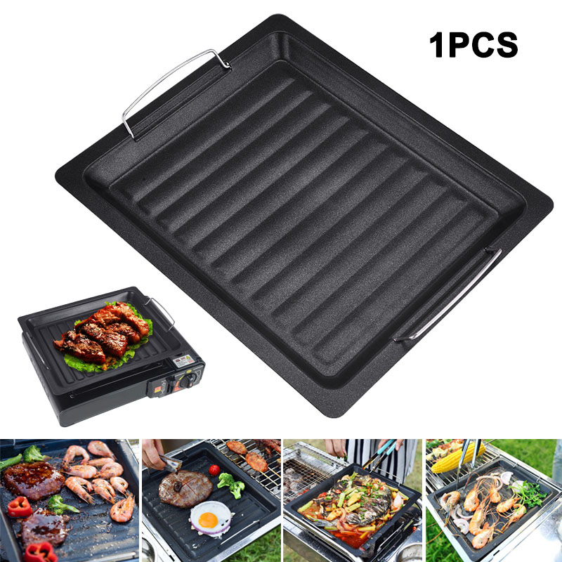 Camping Cooking Plate - Panela de Grelhar Quadrada Grossa para