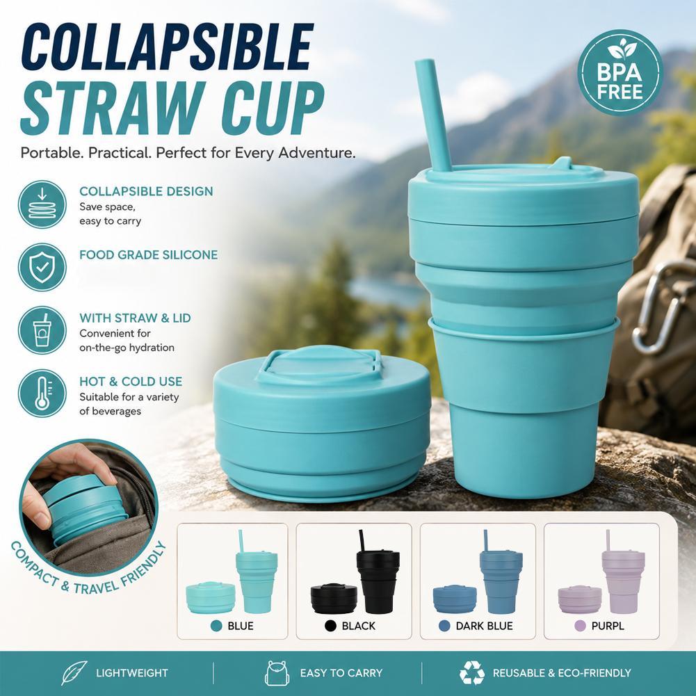 Camping Cooking Mug - Copo de Café de Silicone Dobrável