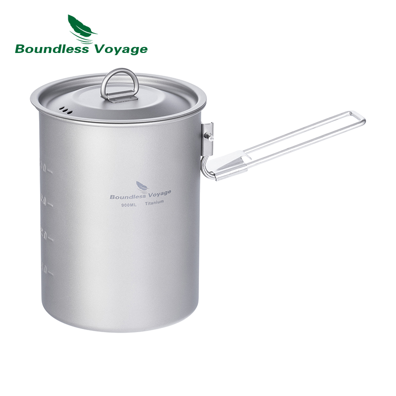 Camping Cooking Mug - Boundless voyage 900ml copo de titânio