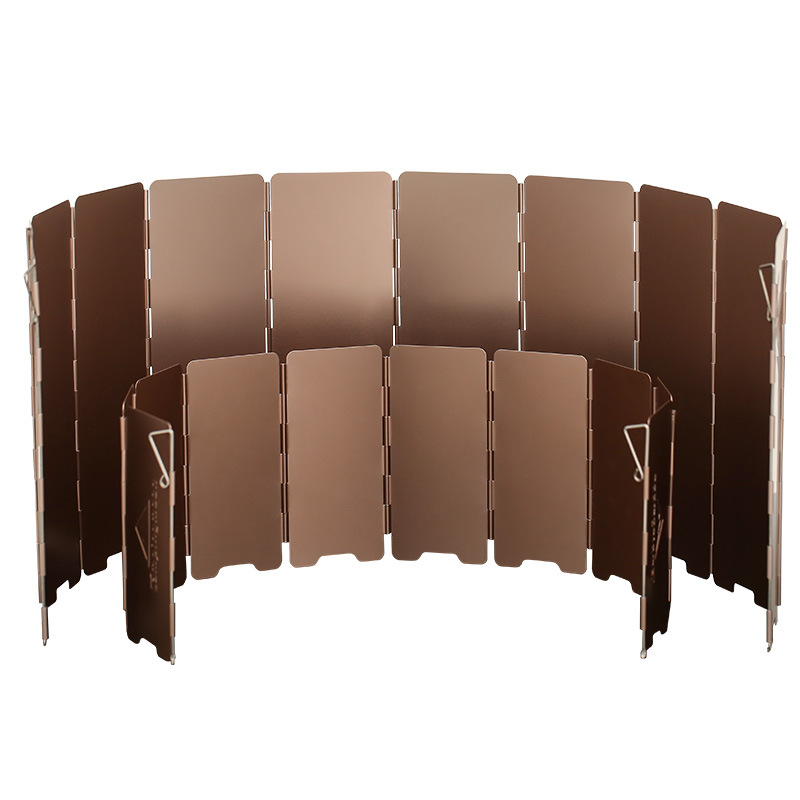 Camping Cooking Plate - 10 placas de bronze-colorido dobrável acampamento