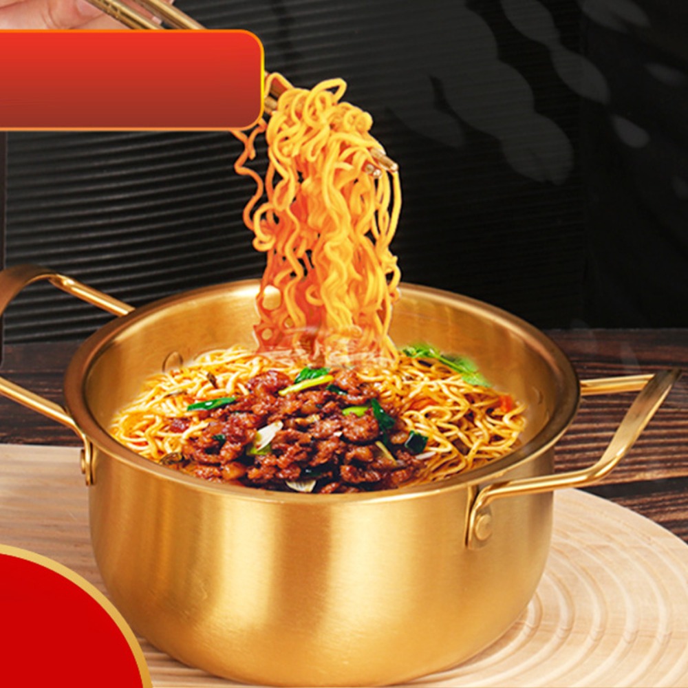 Camping Cooking Noodles - Panela de Ramen Coreana em Aço