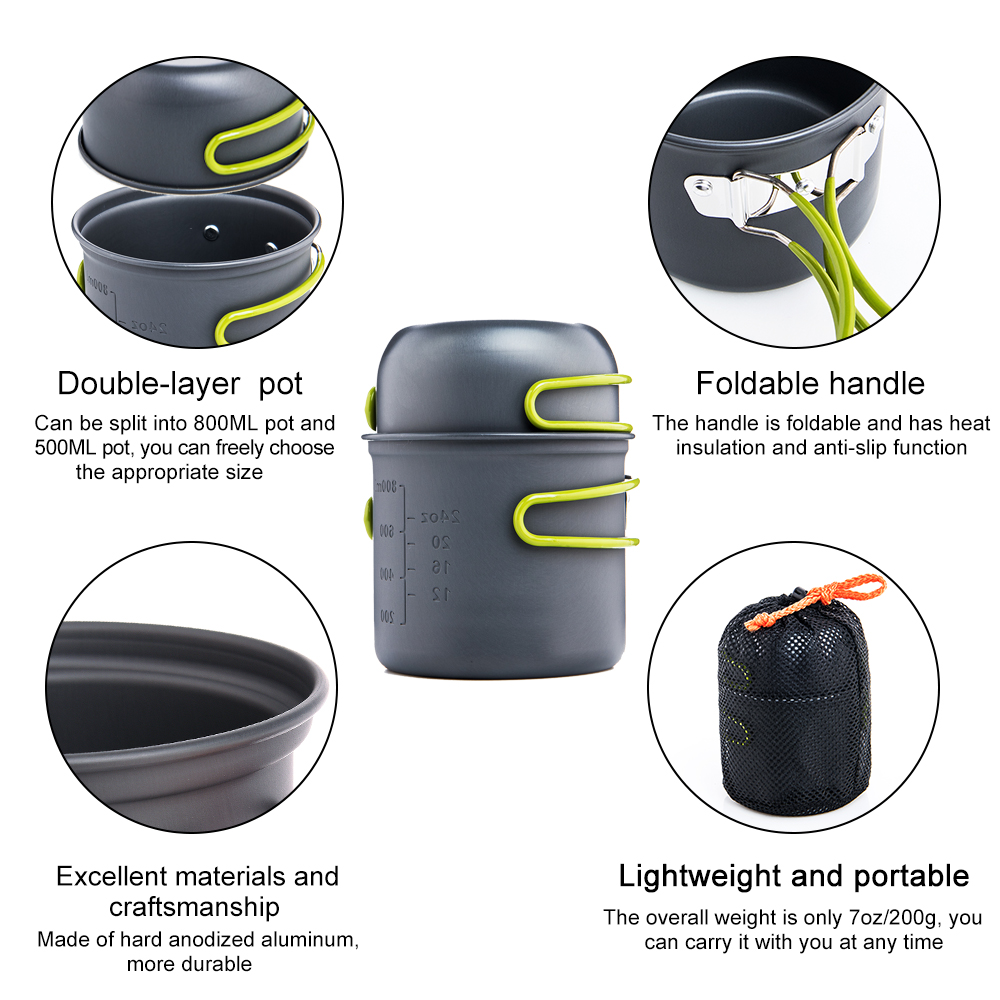 Widesea acampamento utensílios - Camping Cooking Set Jetboil avaliação e preço