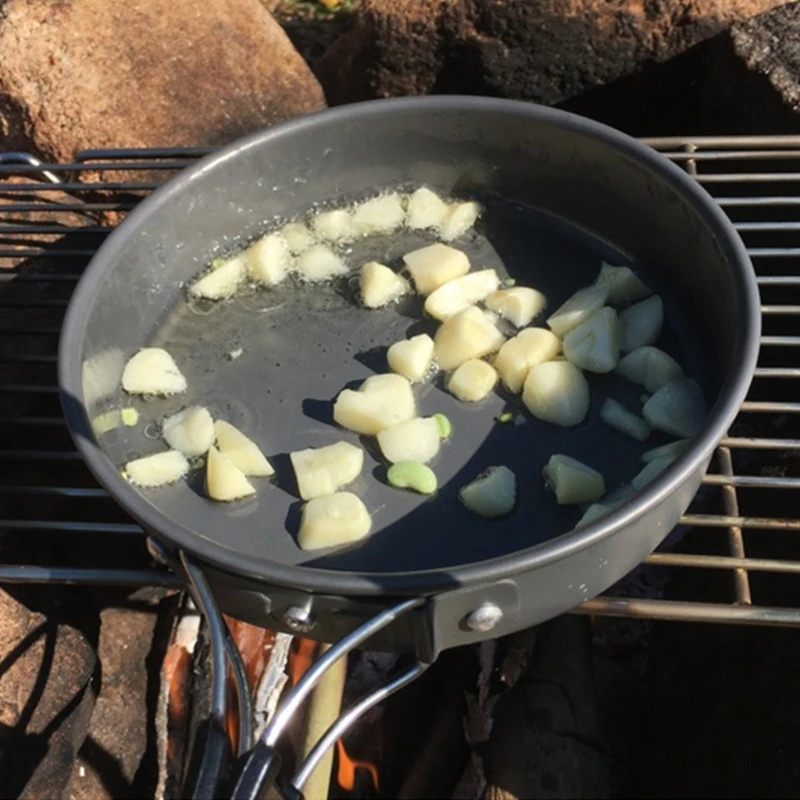 Frigideira portátil com saco a - Camping Cooking Wok avaliação e preço