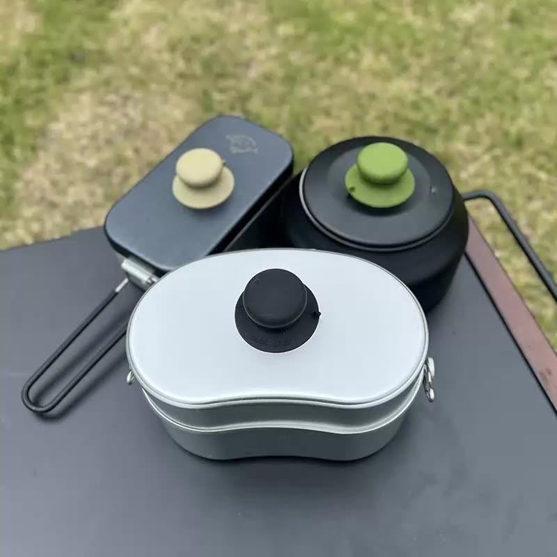 1 unidade de puxador de tampa  - Camping Cooking Pot With Lid avaliação e preço