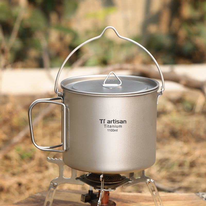 Tiartisan Panela de Titânio 1. - Camping Cooking Pot With Lid avaliação e preço