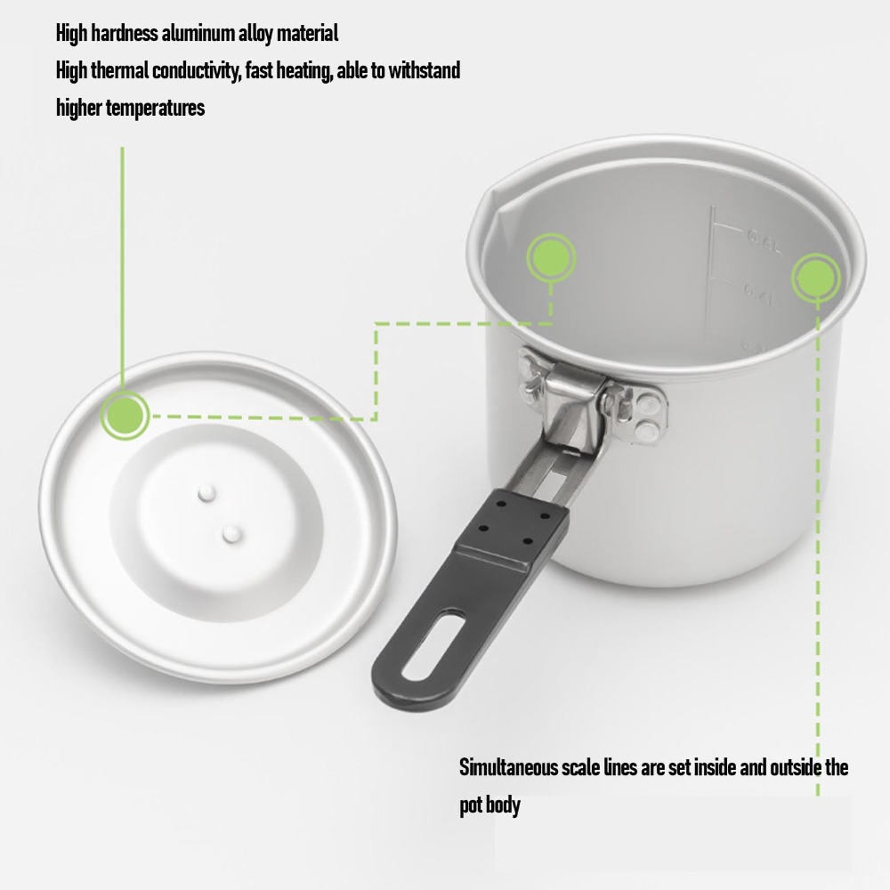 Panela de Cozinha para Camping - Camping Cooking Pot With Lid avaliação e preço