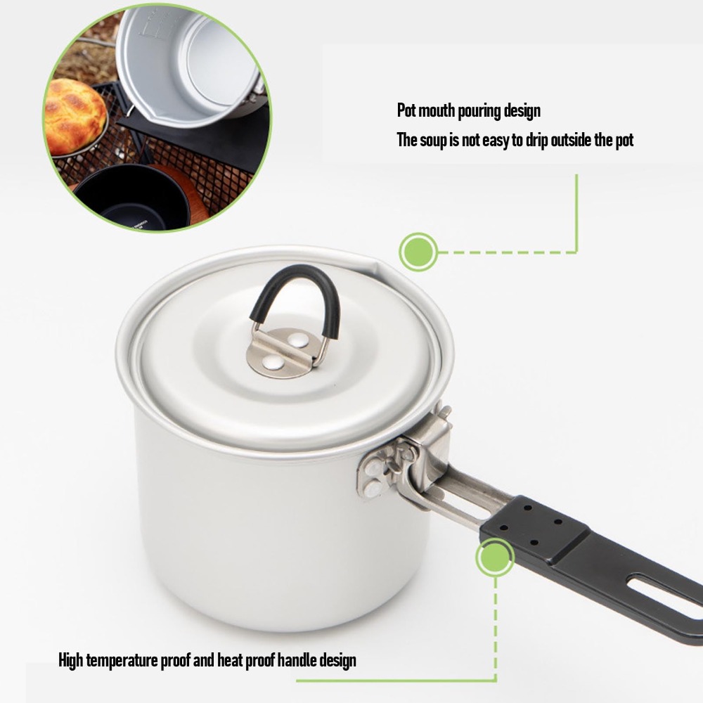 Panela de Cozinha para Camping - Camping Cooking Pot With Lid avaliação e preço