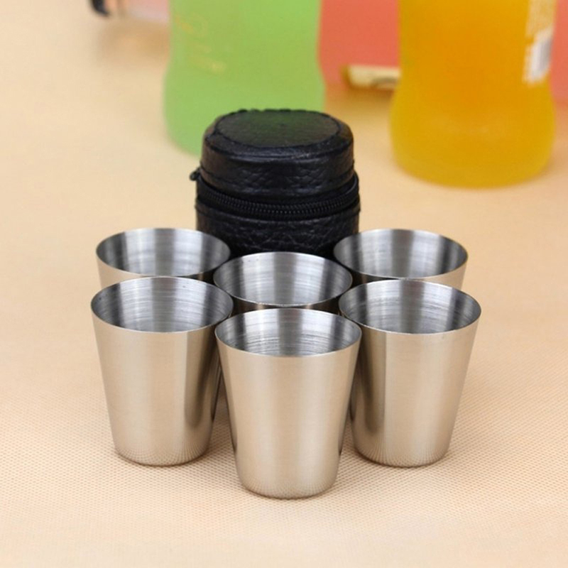 4/6 pçs copos de aço inoxidáve - Camping Cooking Mug avaliação e preço