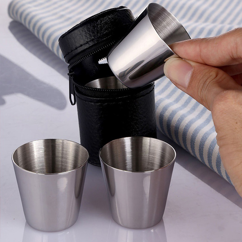 4/6 pçs copos de aço inoxidáve - Camping Cooking Mug avaliação e preço