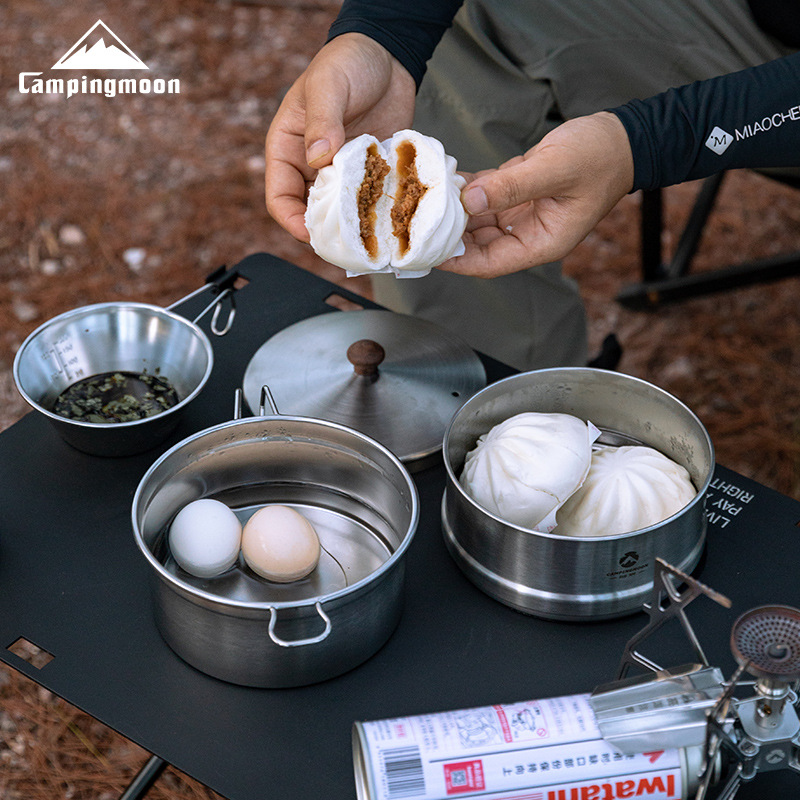 Panela a Vapor CAMPINGMOON S37 - Camping Cooking Noodles avaliação e preço