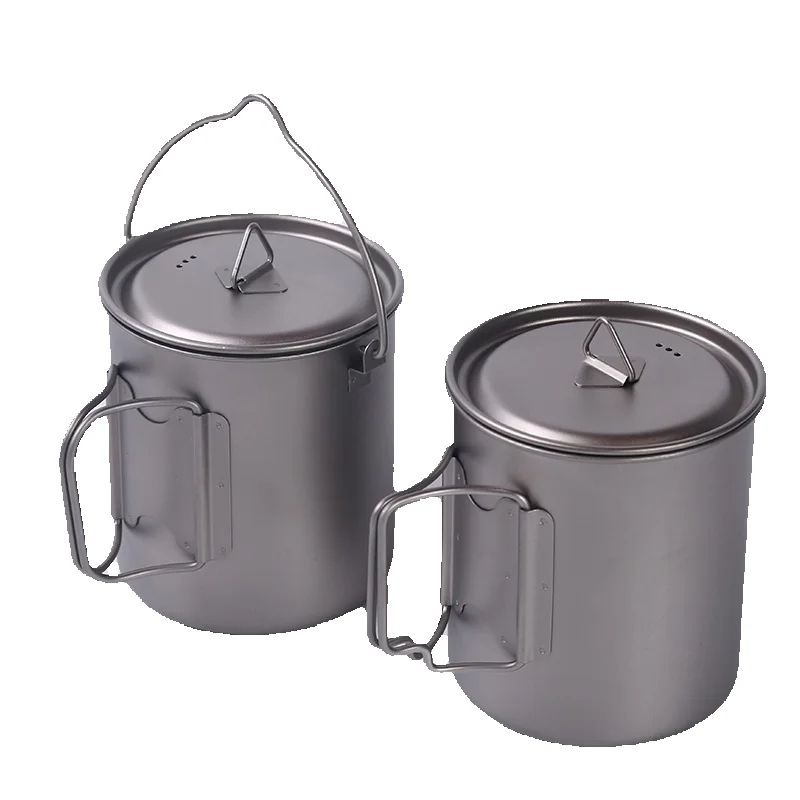 Copos de titânio para acampame - Camping Cooking Mug avaliação e preço