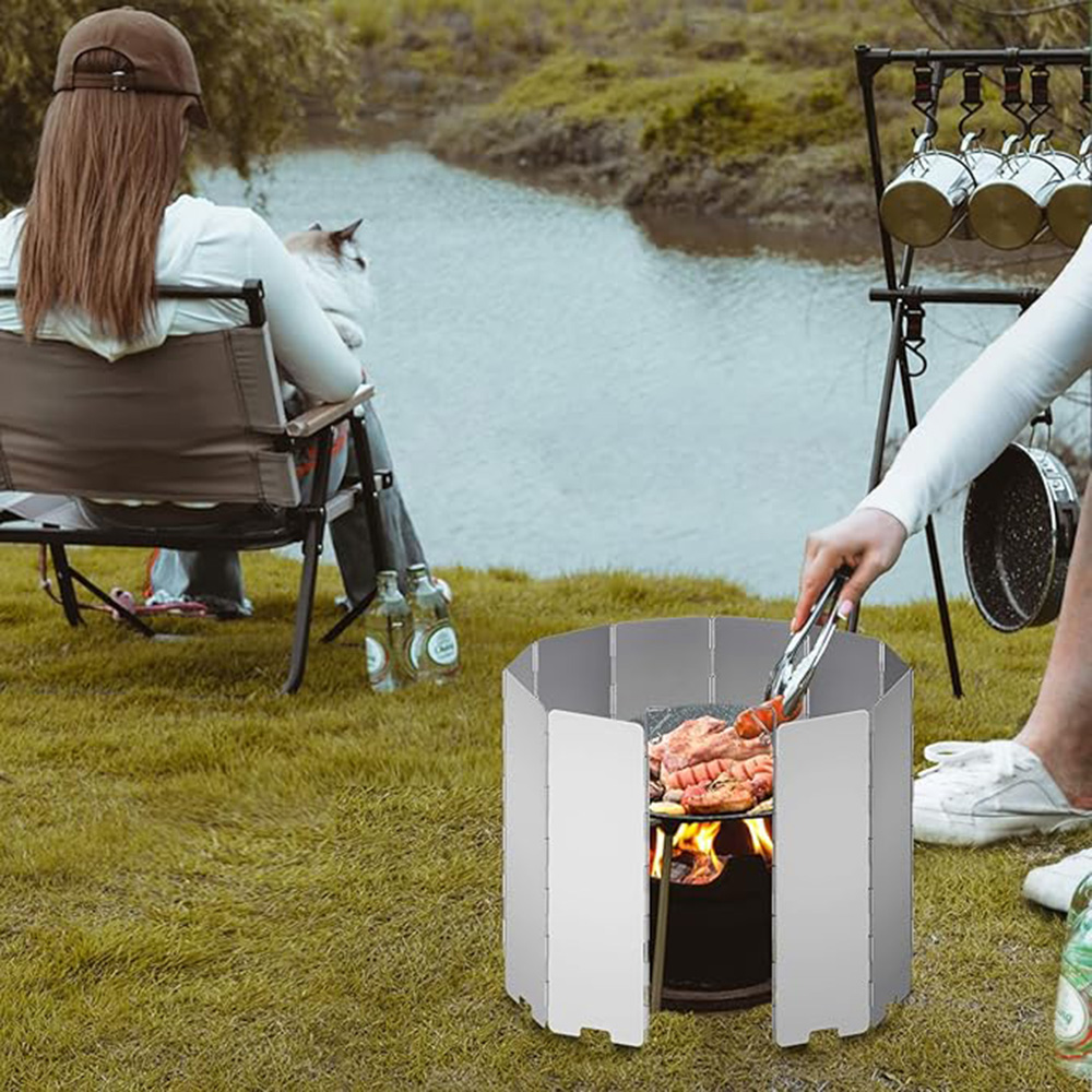 Para-vento Leve Dobrável para  - Camping Cooking Plate avaliação e preço