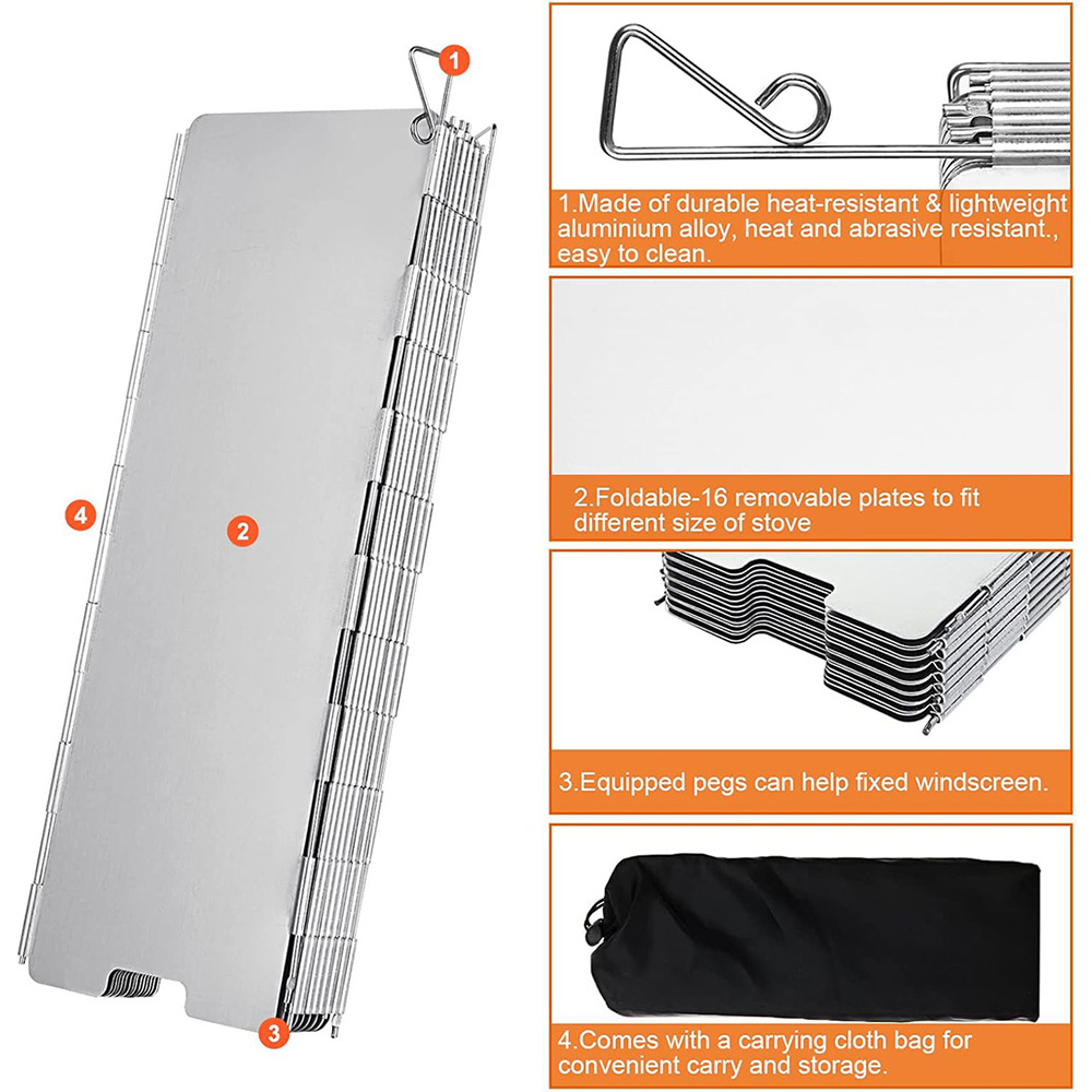 Para-vento Leve Dobrável para  - Camping Cooking Plate avaliação e preço