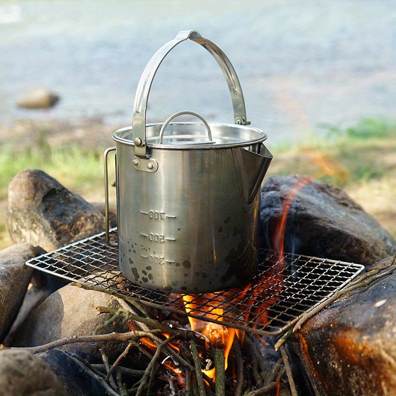 Chaleira de aço externa compac - Camping Cooking Mug avaliação e preço