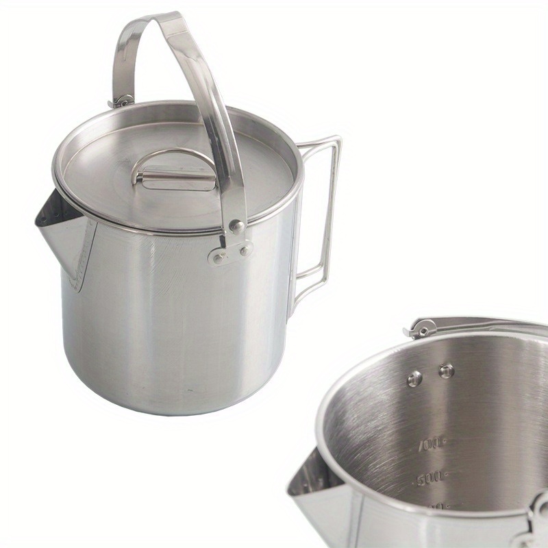 Chaleira de aço externa compac - Camping Cooking Mug avaliação e preço
