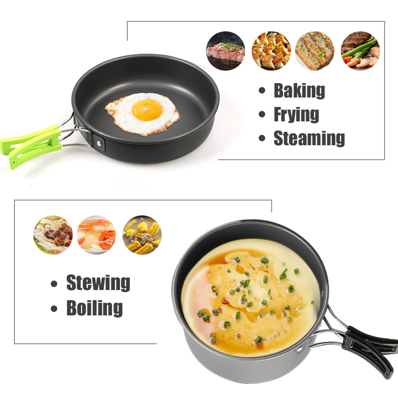Westtune kit de panelas de aca - Camping Cooking Wok avaliação e preço