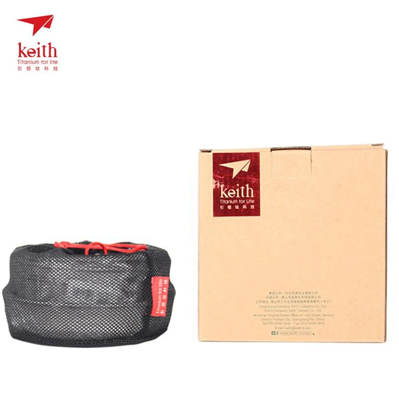 Keith-Titanium Cookware Set co - Camping Cooking Wok avaliação e preço
