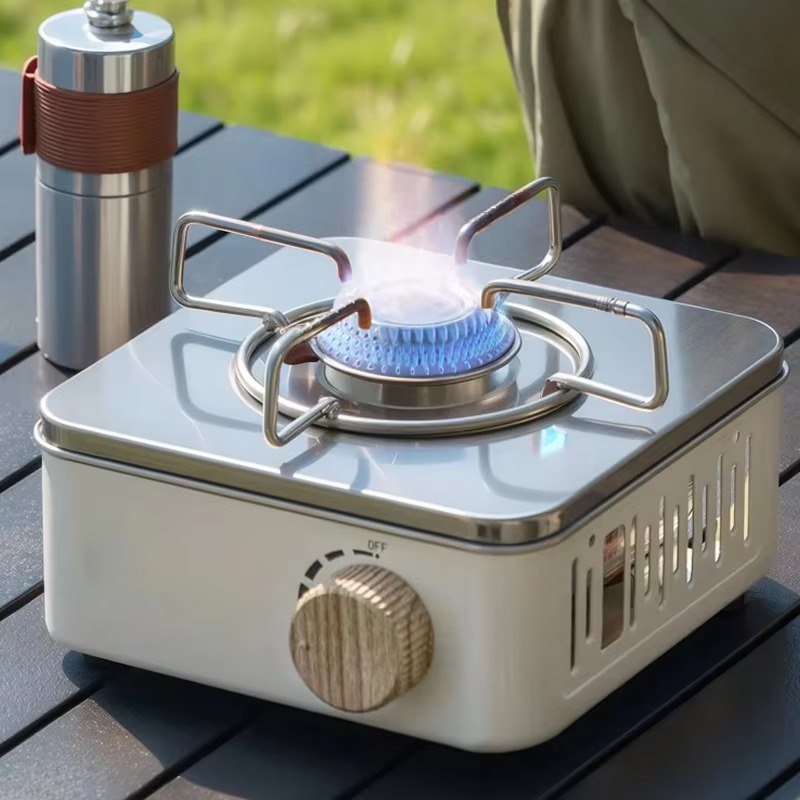 Mini fogão a gás portátil com  - Camping Cooking Plate avaliação e preço