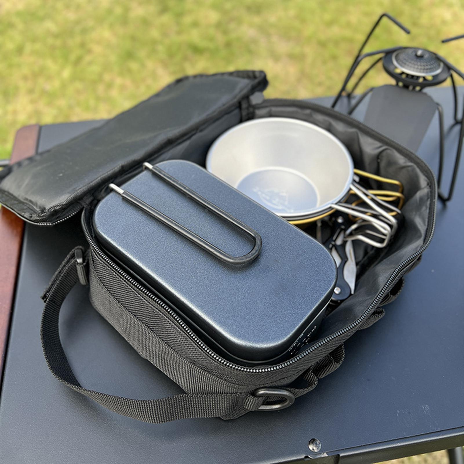 Organizador de panelas de acam - Camping Cooking Caddy avaliação e preço
