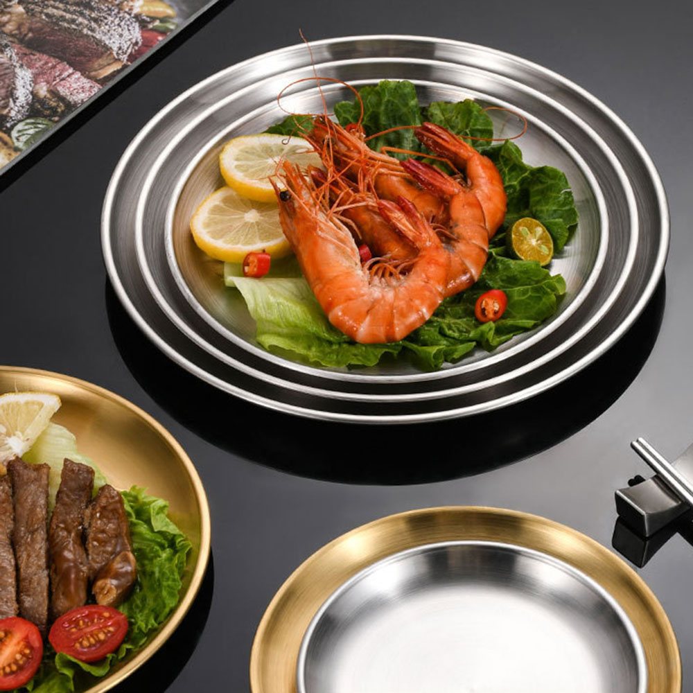 Prato de jantar de metal, 8 pe - Camping Cooking Plate avaliação e preço
