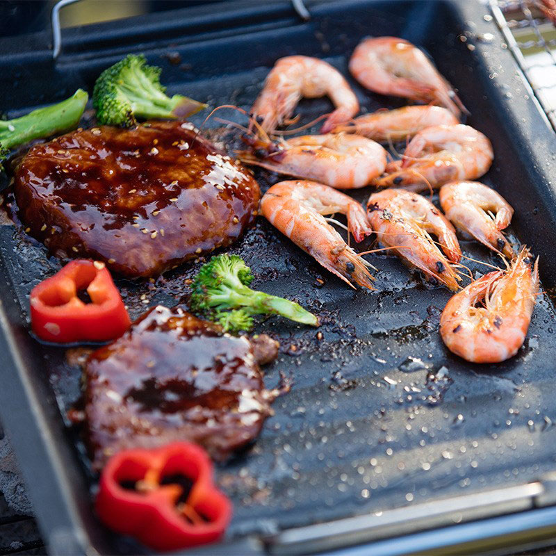 Panela de Grelhar Quadrada Gro - Camping Cooking Plate avaliação e preço