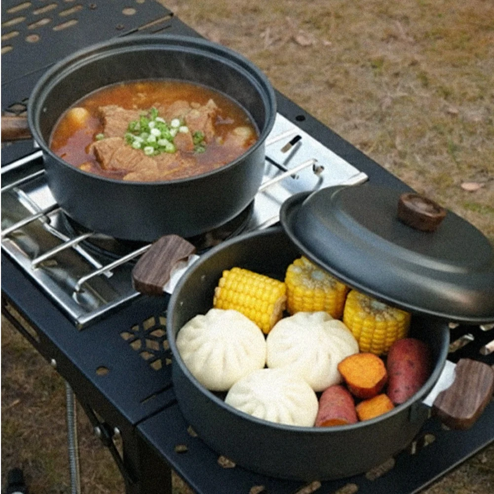 Conjunto de panela de cozinha  - Camping Cooking Pot With Lid avaliação e preço