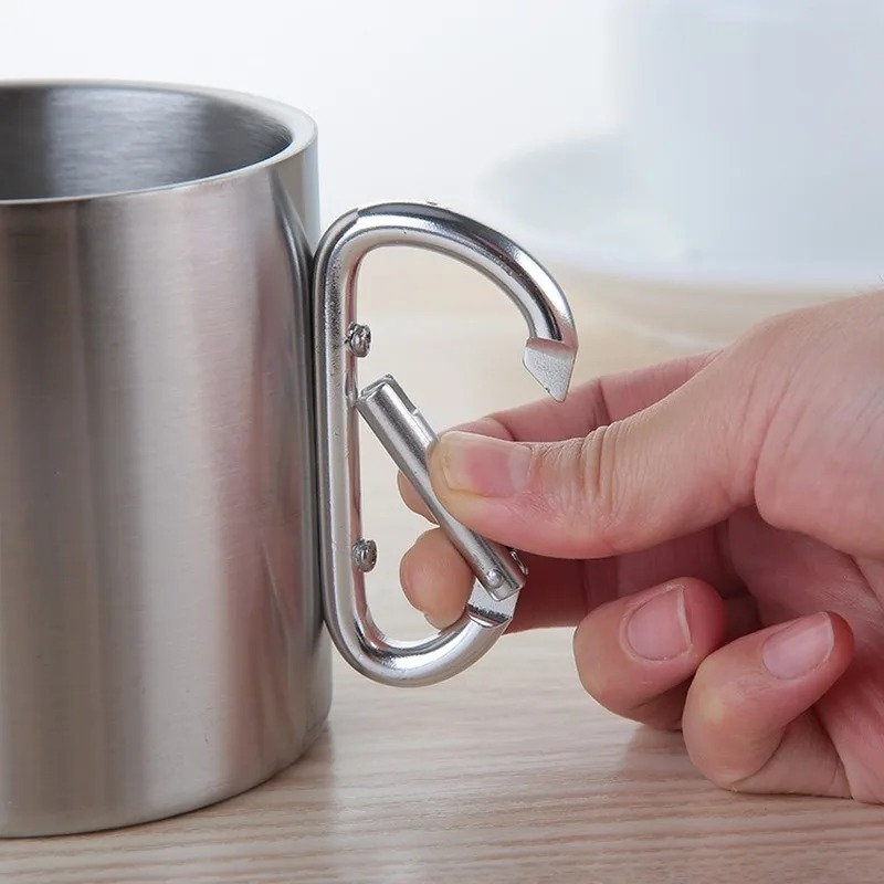 Copo de Aço Inoxidável para Ca - Camping Cooking Mug avaliação e preço