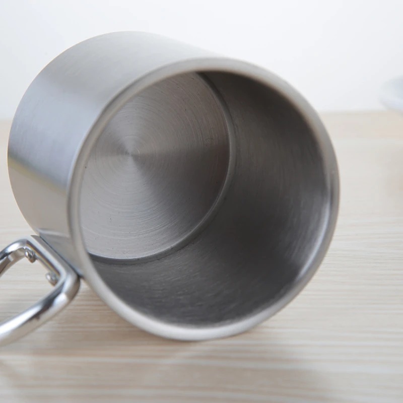 Copo de Aço Inoxidável para Ca - Camping Cooking Mug avaliação e preço