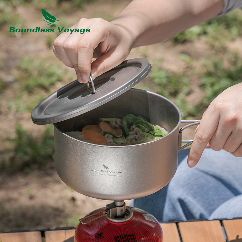 Pote de acampamento de titânio - Camping Cooking Pot With Lid avaliação e preço