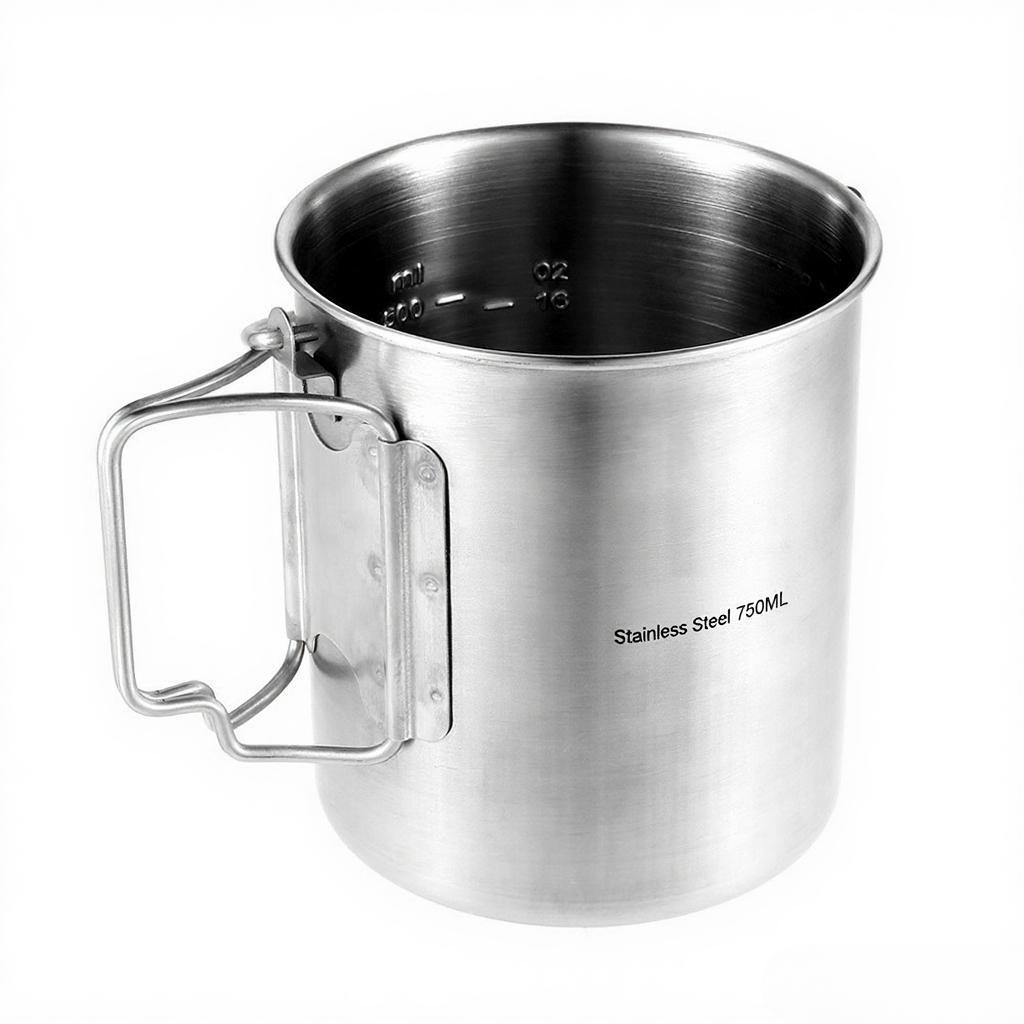 Caneca de Água Portátil de Aço - Camping Cooking Pot With Lid avaliação e preço