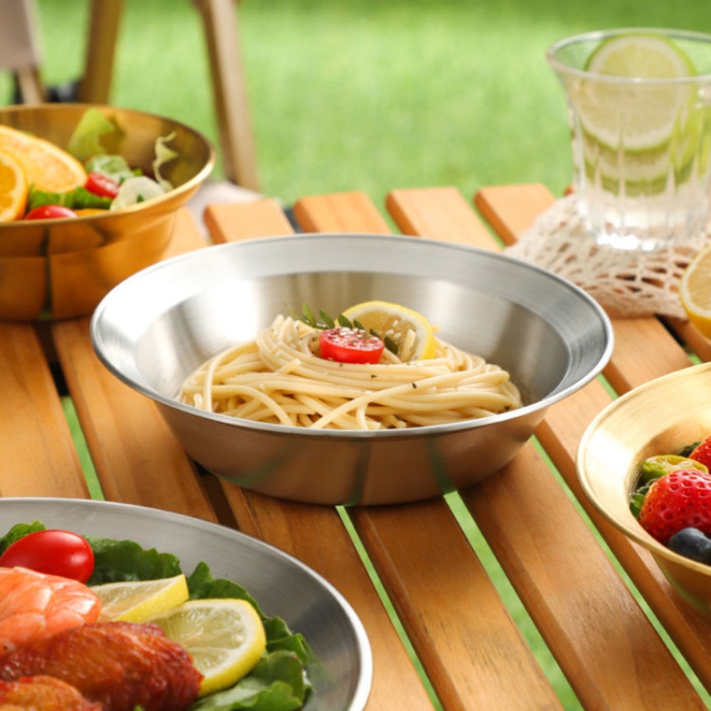 Conjunto de talheres de aço in - Camping Cooking Plate avaliação e preço