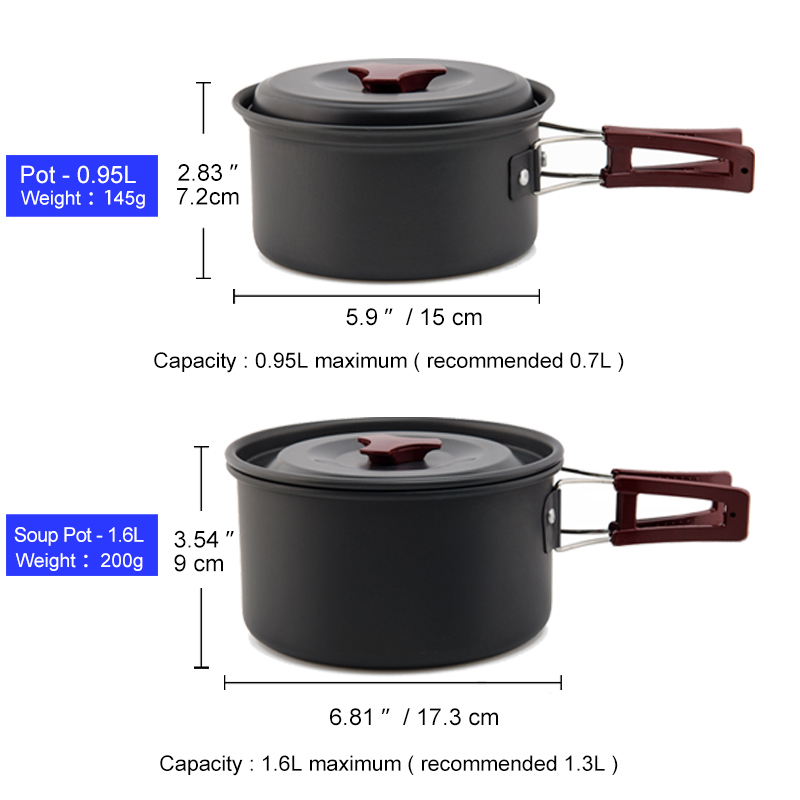 Widesea conjunto de panelas de - Camping Cooking Set Jetboil avaliação e preço