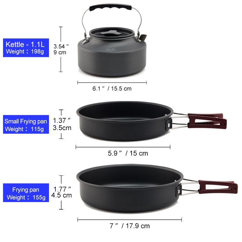 Widesea conjunto de panelas de - Camping Cooking Set Jetboil avaliação e preço