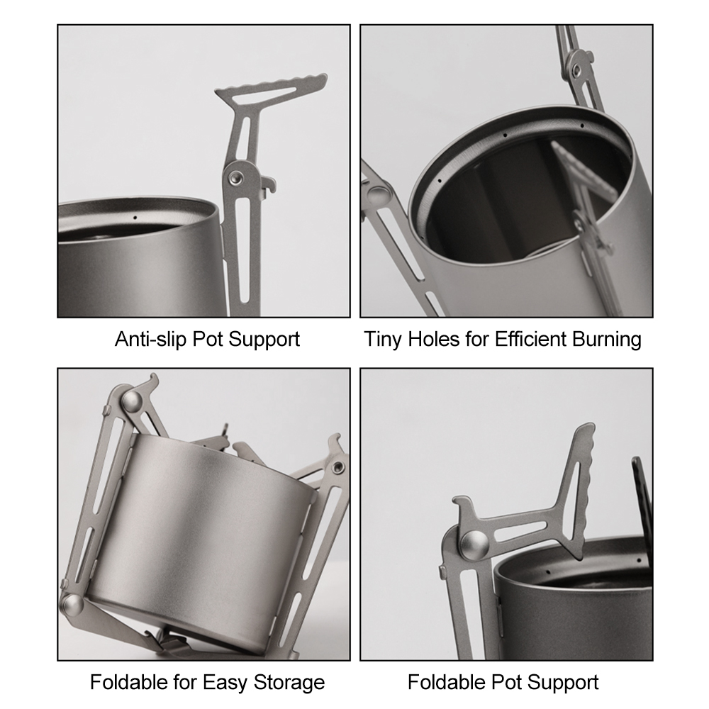 Fogareiro a Álcool TOMSHOO Ti  - Camping Cooking Pot With Lid avaliação e preço