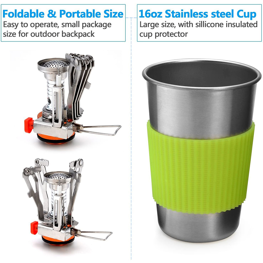 Kit de panelas de acampamento  - Camping Cooking Pack avaliação e preço