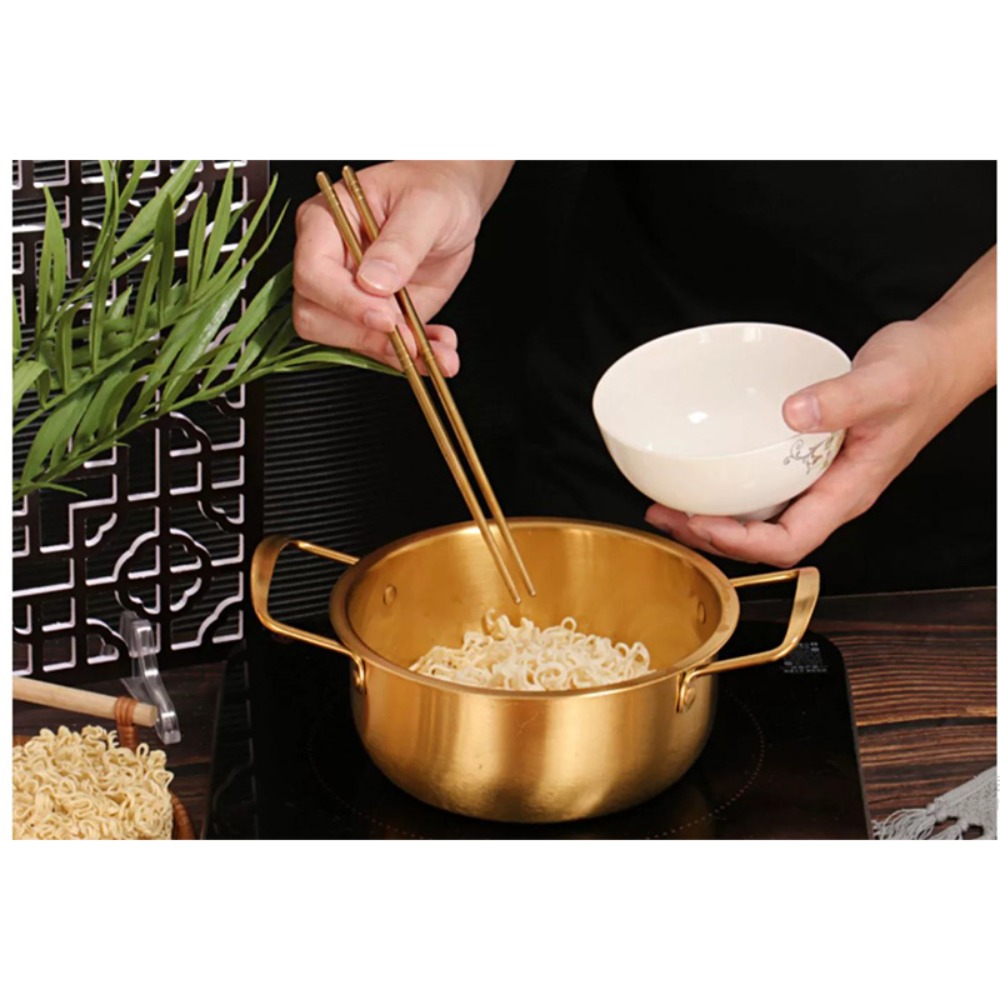 Panela de Ramen Coreana em Aço - Camping Cooking Noodles avaliação e preço